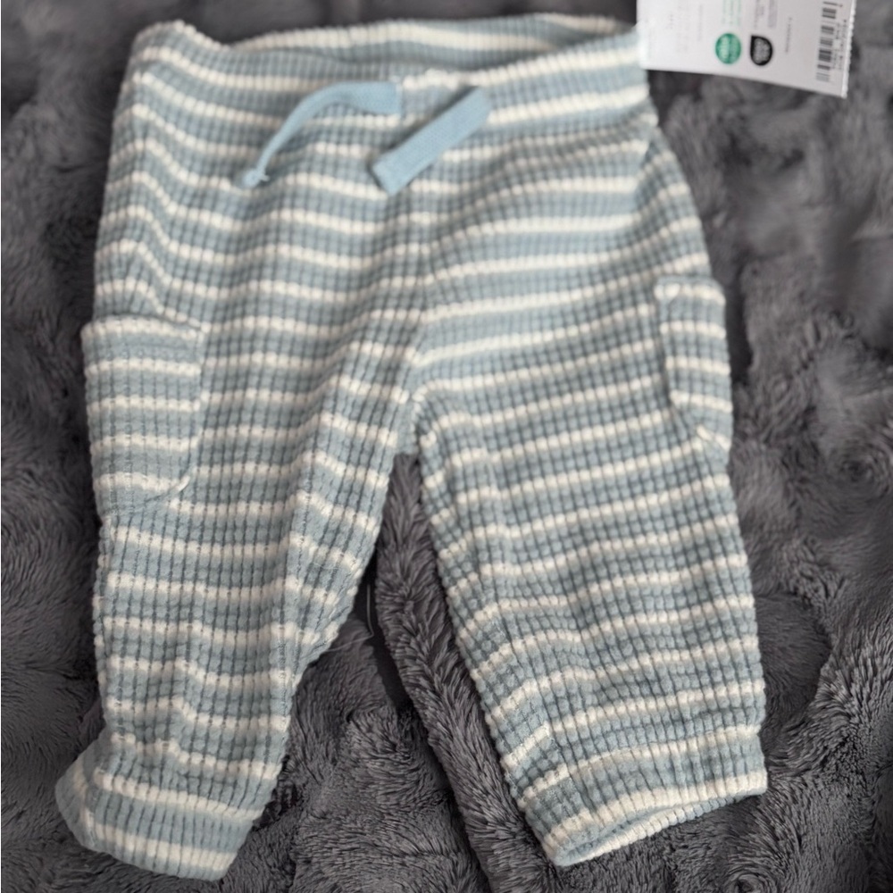 Carter's Blue and White Striped Kids Pants